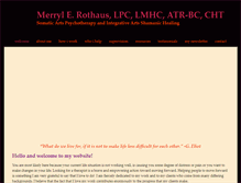 Tablet Screenshot of merrylrothaus.com